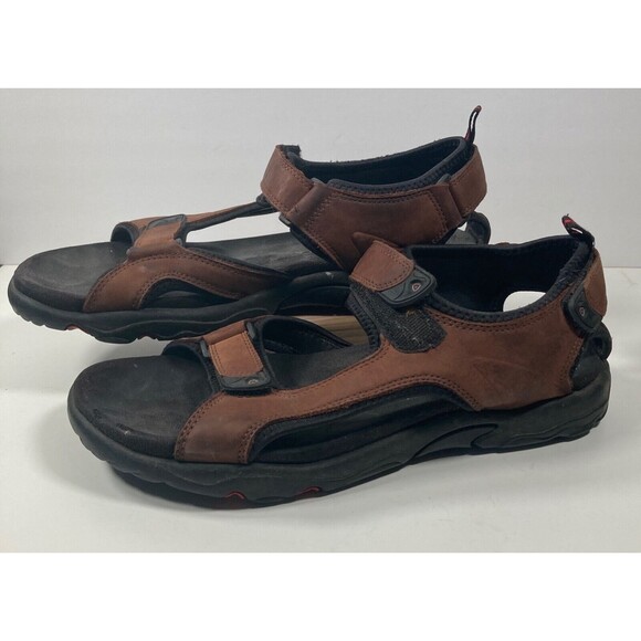 ECCO Receptor Hiking Sport Walking Sandals Tan Leather Mens Size 12 EU 46 main image 5